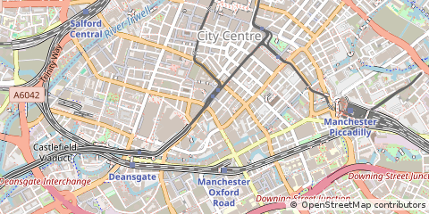 Map of Manchester