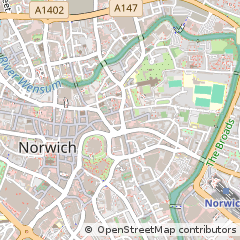 Map of Norwich, Norfolk
