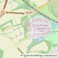 Map of South Kirkby, Pontefract