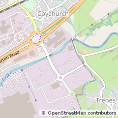 Map of Bridgend, Mid Glamorgan