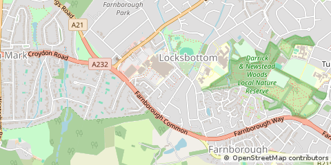 Map of Orpington, Kent
