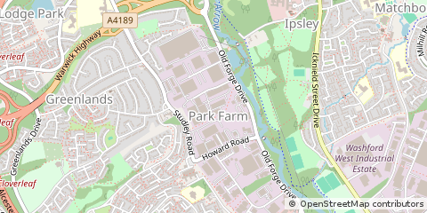 Map of Redditch, Worcestershire