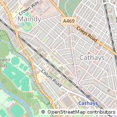 Map of Cardiff