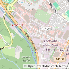 Map of Cardiff, South Glamorgan
