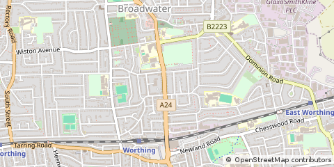 Map of Worthing