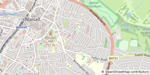 Map of Walsall