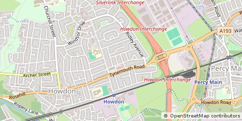 Map of Wallsend