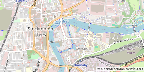 Map of Stockton-on-Tees