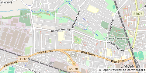 Map of Crewe