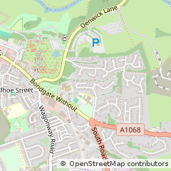 Map of Alnwick, Northumberland