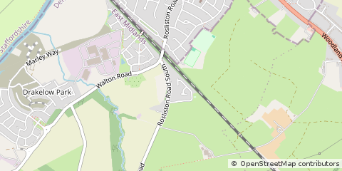 Map of Burton-on-Trent, Staffordshire