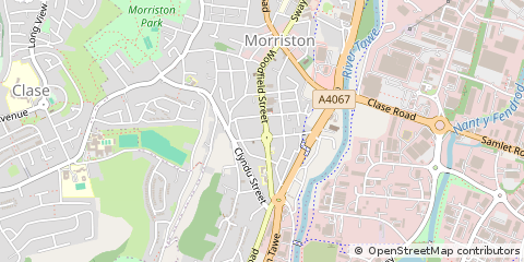 Map of Swansea
