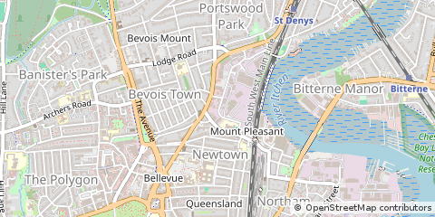 Map of Southampton, Hampshire
