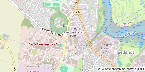 Map of Fareham, Hampshire