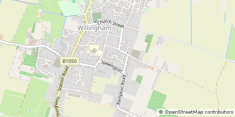Map of Willingham, Cambrdigeshire