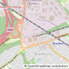 Map of Stockport, Cheshire