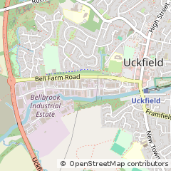Map of Uckfield, East Sussex