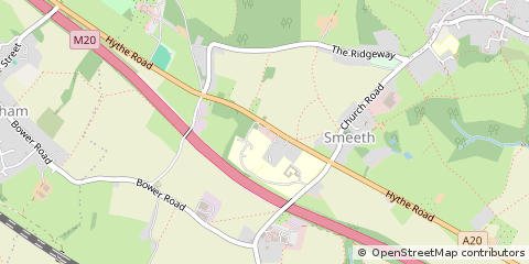 Map of Ashford, Kent