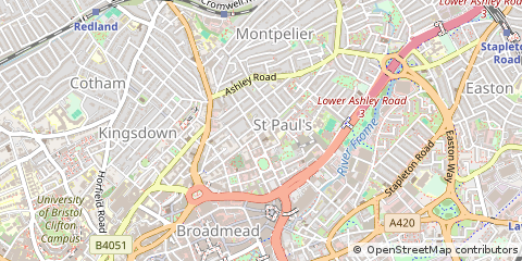 Map of Bristol