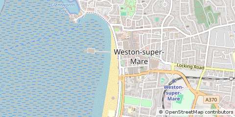 Map of Weston Super Mare, North Somerset