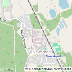 Map of Newstead, Nottinghamshire
