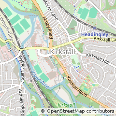 Map of Leeds, West Yorkshire
