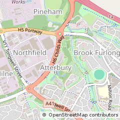 Map of Milton Keynes, Buckinghamshire