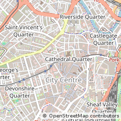Map of Sheffield