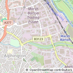 Map of Exeter, Devon