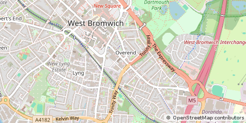 Map of West Bromwich