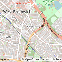 Map of West Bromwich