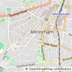 Map of Altrincham, Cheshire