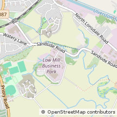 Map of Ulverston, Cumbria