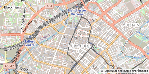 Map of Manchester