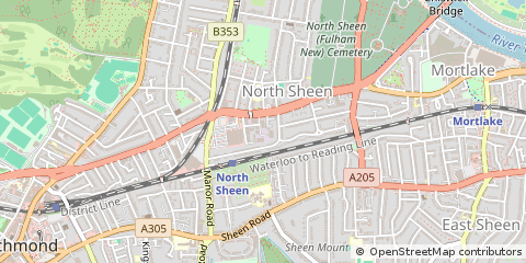 Map of Richmond, Surrey