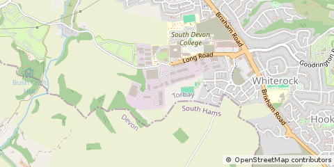 Map of Paignton, Devon