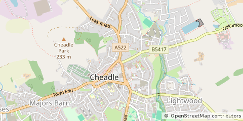 Map of Stoke-on-Trent, Staffordshire