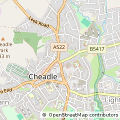 Map of Stoke-on-Trent, Staffordshire