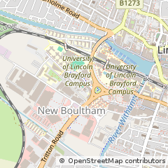 Map of Lincoln, Lincolnshire