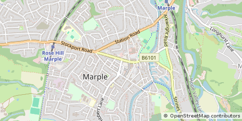 Map of Stockport, Cheshire
