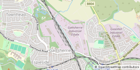Map of Coatbridge, Lanarkshire