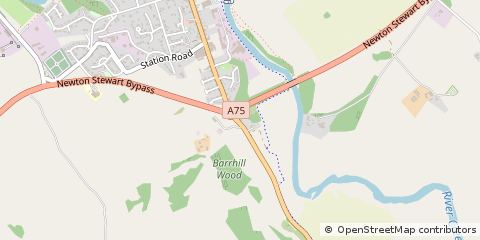 Map of Newton Stewart, Wigtownshire