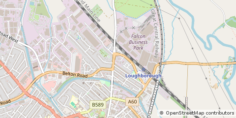 Map of Loughborough