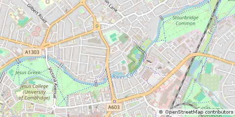 Map of Cambridge, Cambs.