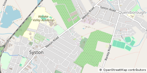Map of Queniborough, Leicestershire