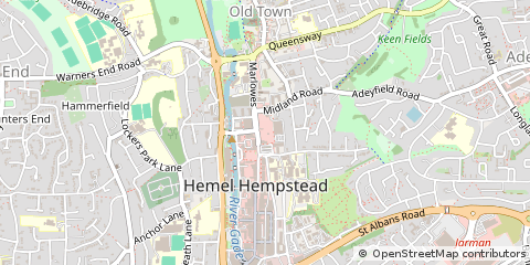 Map of Hemel Hempstead