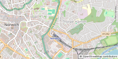 Map of Norwich, Norfolk
