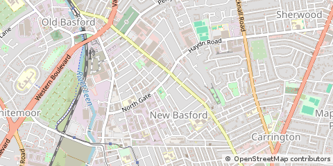 Map of Nottingham