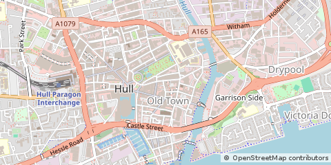 Map of Hull, East Yorkshire