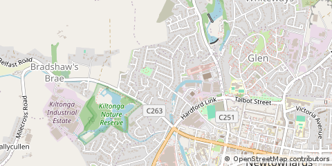 Map of Newtownards, County Down